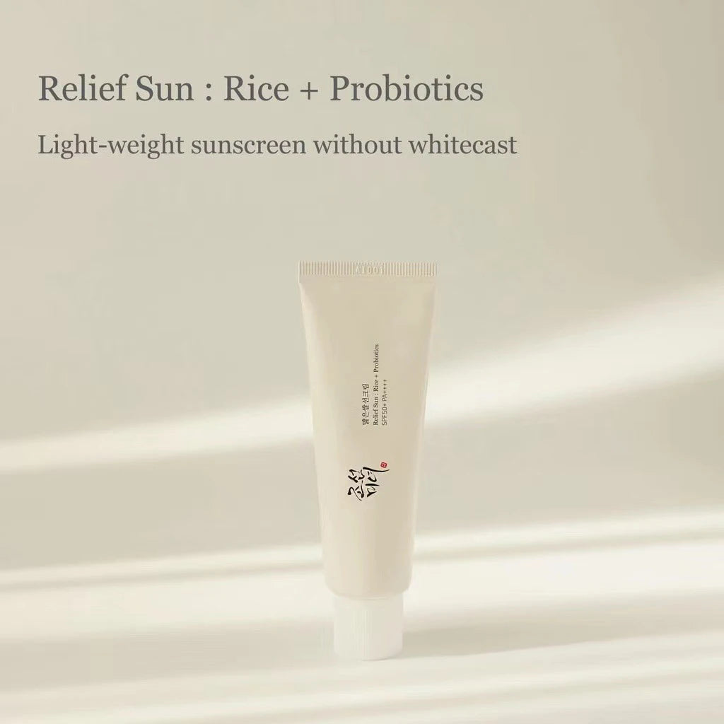 Korean Rice Probiotics Sunscreen - Protection Solaire SPF 50+ - Haute Protection Solaire - Hydratation et Contrôle de l'Huile